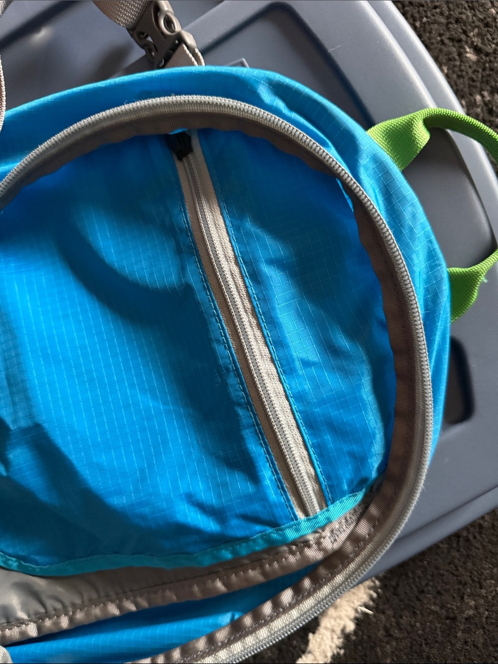 L.L. Bean  Blue Daypack Jacket-Style Backpack - Picture 10 of 12